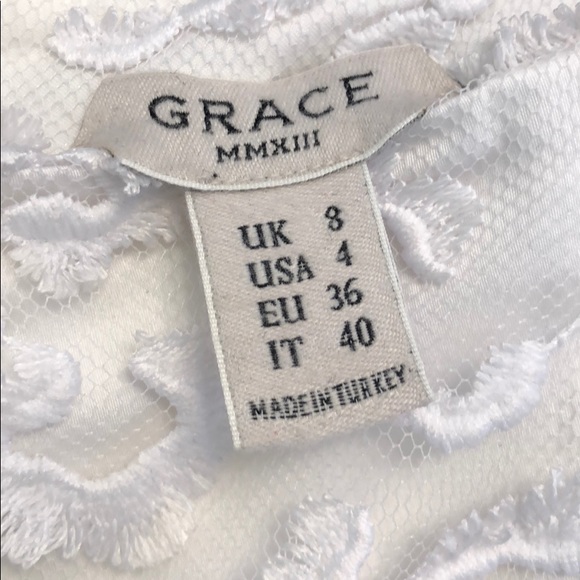 GRACE MMXIII WHITE CROCHET SKIRT - Picture 3 of 4